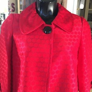 Red 3/4 sleeve jacket